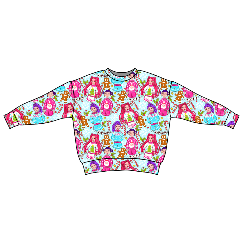 Holiday Pop Zayn Oversized Top - Bamboo - Pre Order - Christmas Special