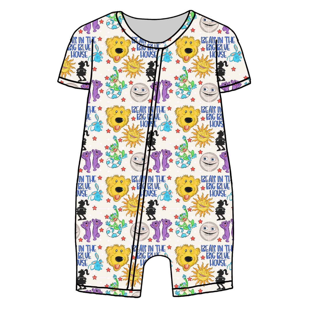The Big House Bliss Short Sleeve Zippy Bamboo - PRE ORDER