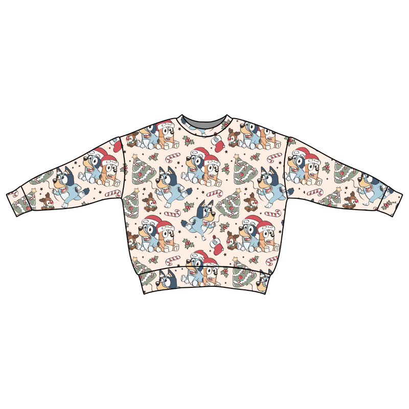 Heeler Holiday Zayn Oversized Top - Bamboo - Pre Order - Christmas Special