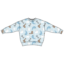 Snowy Sidekicks Zayn Oversized Top - Bamboo - Pre Order - Christmas Special