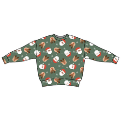 Sleigh Bell Dreams Zayn Oversized Top - Bamboo - Pre Order - Christmas Special