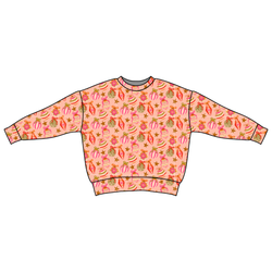Bubblegum Bells Zayn Oversized Top - Bamboo - Pre Order - Christmas Special