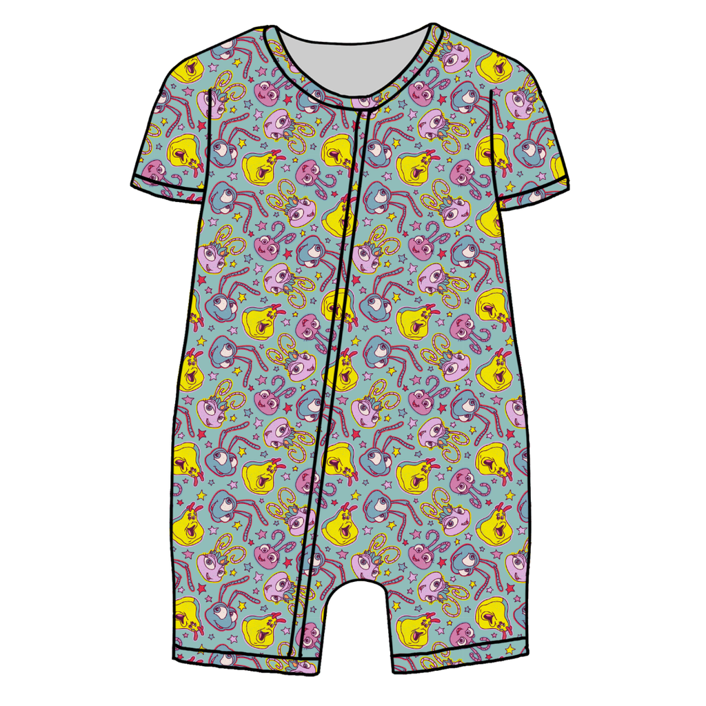 Bugs Bliss Short Sleeve Zippy Bamboo - PRE ORDER