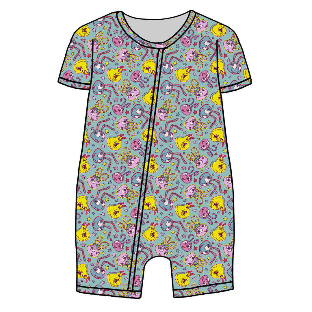 Bugs Bliss Short Sleeve Zippy Bamboo - PRE ORDER