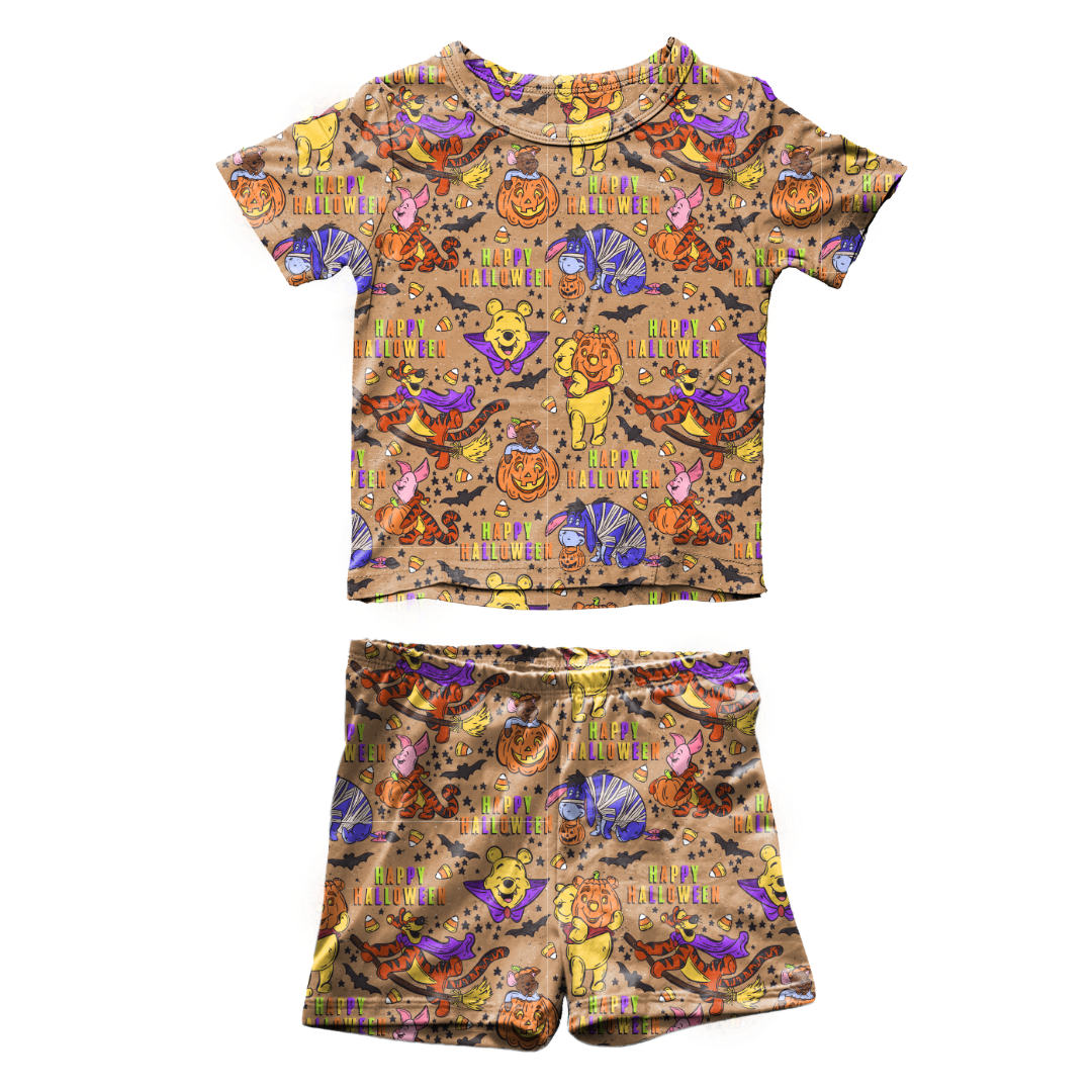 Boo Crew Fawn Short Sleeve Short Set Bamboo - PRE ORDER
