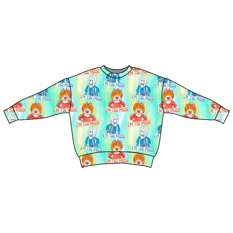 Too Much Christmas Zayn Oversized Top - Bamboo - Pre Order - Christmas Special