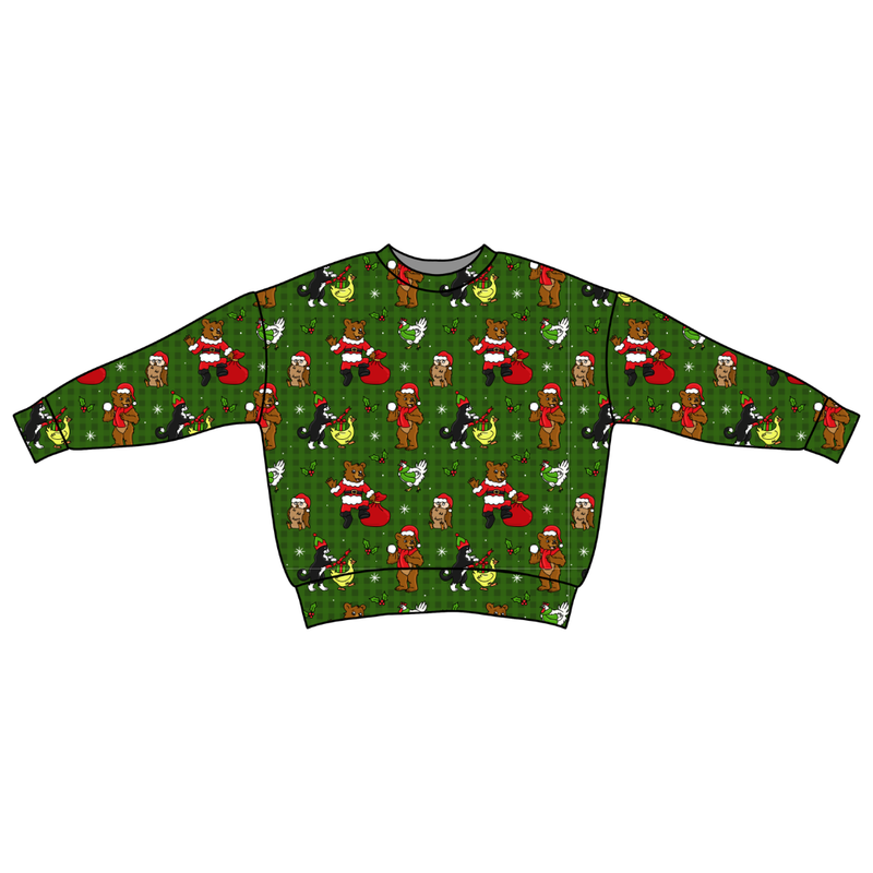 Cozy Cabin Christmas Zayn Oversized Top - Bamboo - Pre Order - Christmas Special