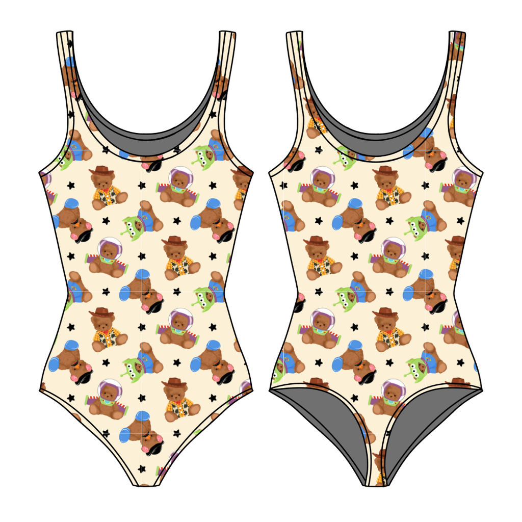 Toy Box Besties Sapphire Women's Bamboo Leotard - Pre Order