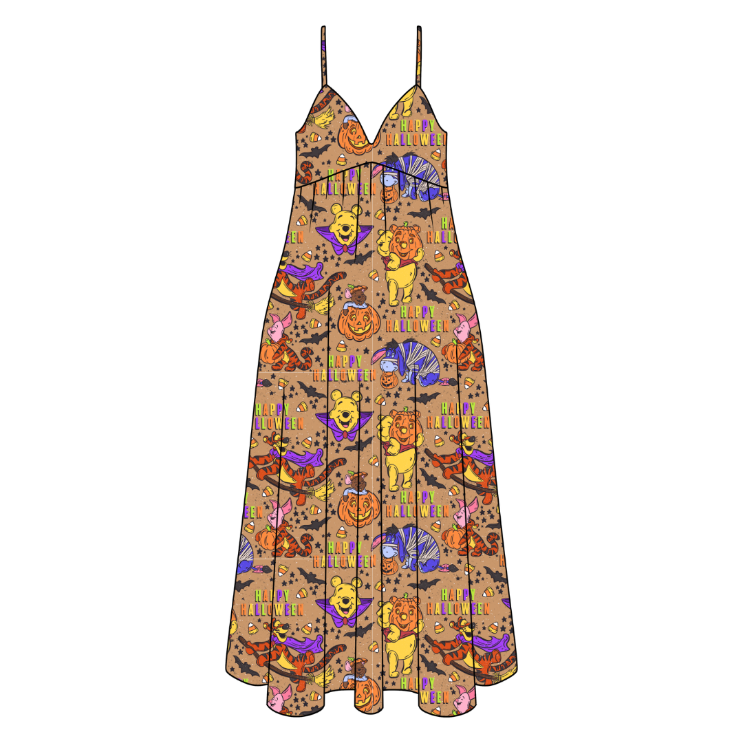 Boo Crew Harper Women's Low Back Dress Bamboo - Pre Order