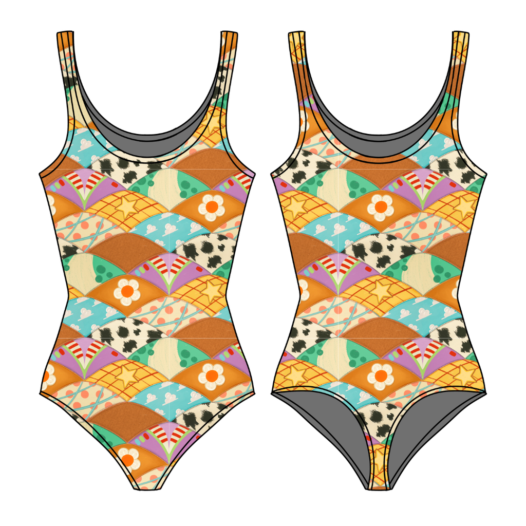 stitched in dreams Sapphire Women's Bamboo Leotard - Pre Order