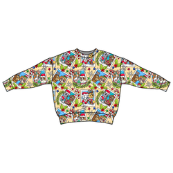 Paws & Claus Zayn Oversized Top - Bamboo - Pre Order - Christmas Special