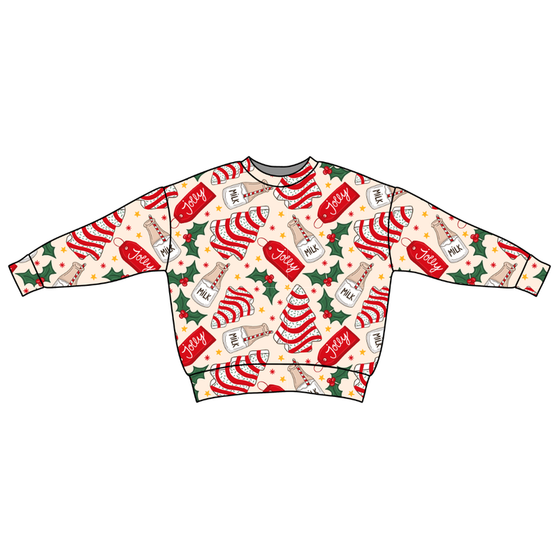 Tree Cakes Zayn Oversized Top - Bamboo - Pre Order - Christmas Special