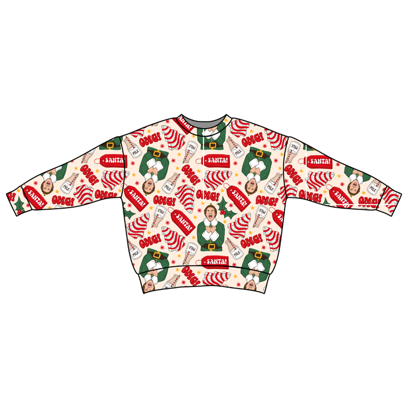 World's Best Elf Zayn Oversized Top - Bamboo - Pre Order - Christmas Special