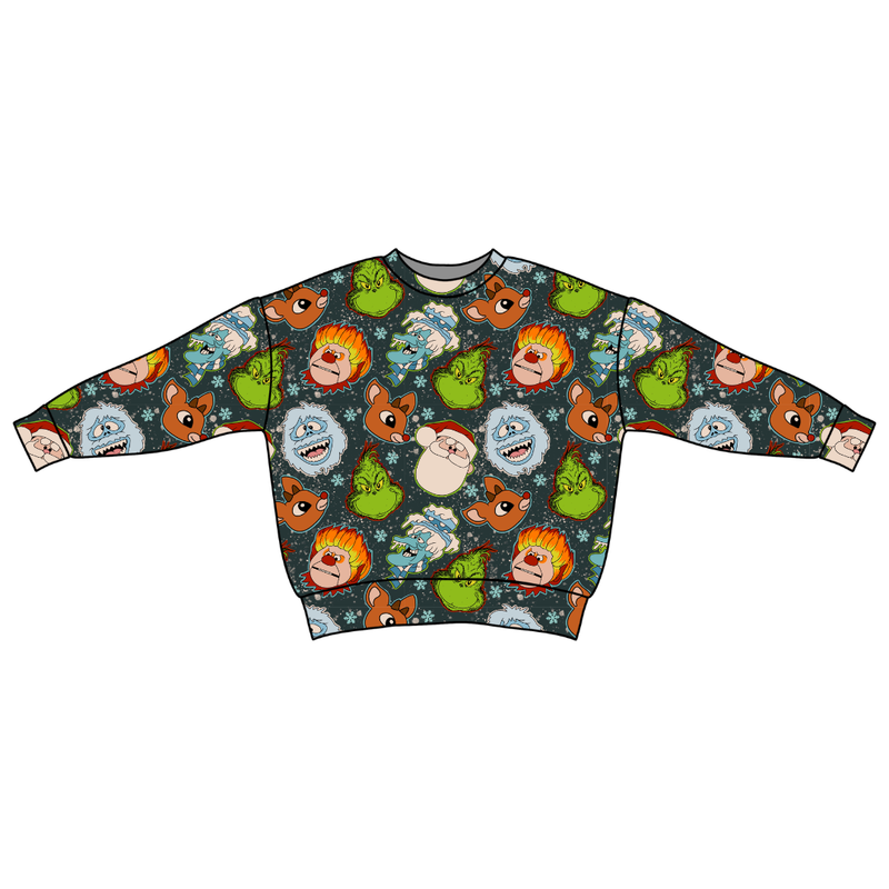 Classic Christmas Mischief Zayn Oversized Top - Bamboo - Pre Order - Christmas Special