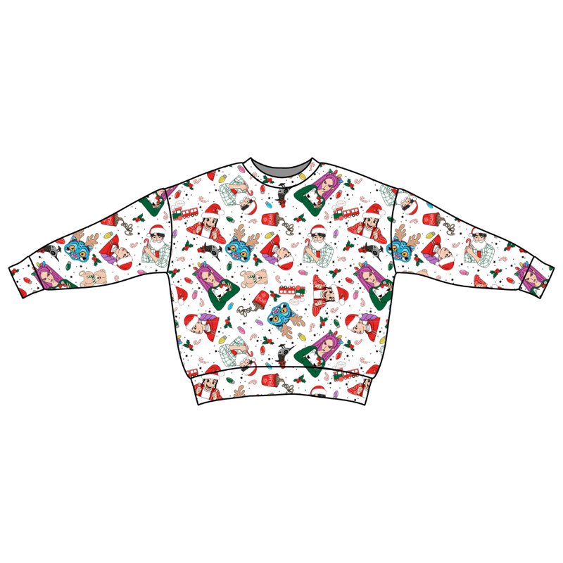 Holiday Harmony Zayn Oversized Top - Bamboo - Pre Order - Christmas Special