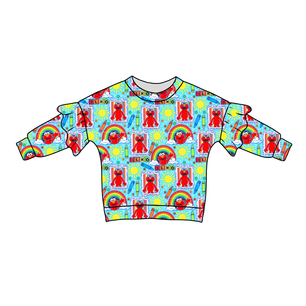 Learning is fun!? Lillie Ruffle Sweater Bamboo - PRE ORDER