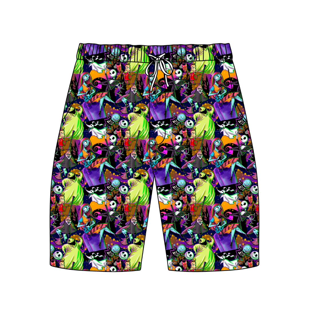 Sandy Claw Chill Extended Length Adult Pajama Bamboo Shorts - Pre Order
