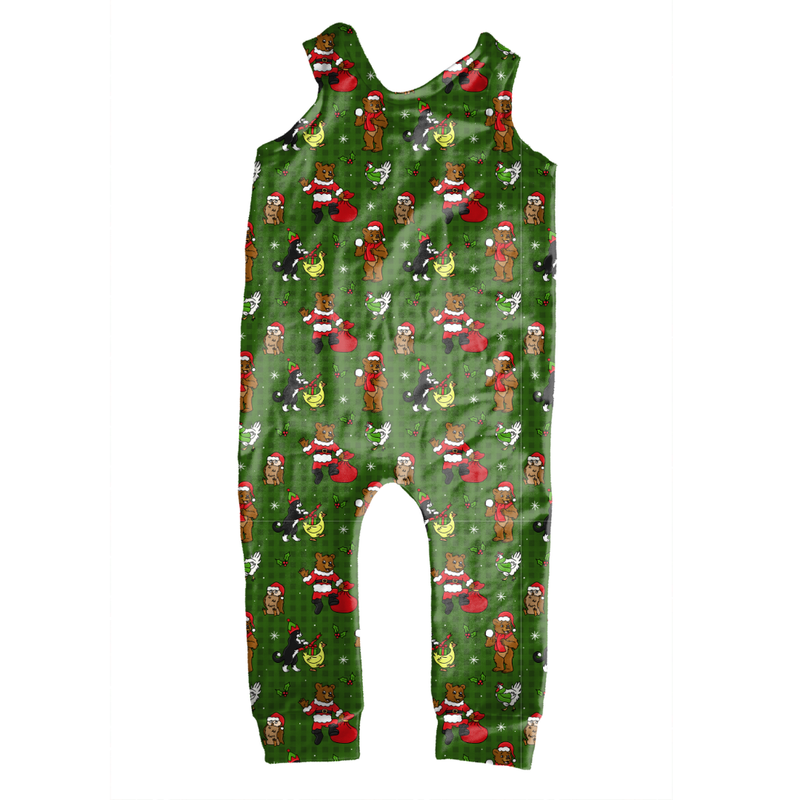 Cozy Cabin Christmas Oakley Overalls - Knit - Pre Order - Christmas Special