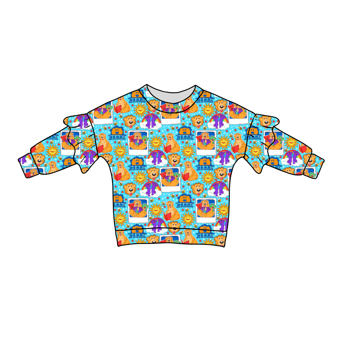 What's the story? Lillie Ruffle Sweater Bamboo - PRE ORDER