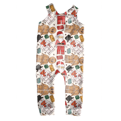 Building Christmas Memories Oakley Overalls - Knit - Pre Order - Christmas Special