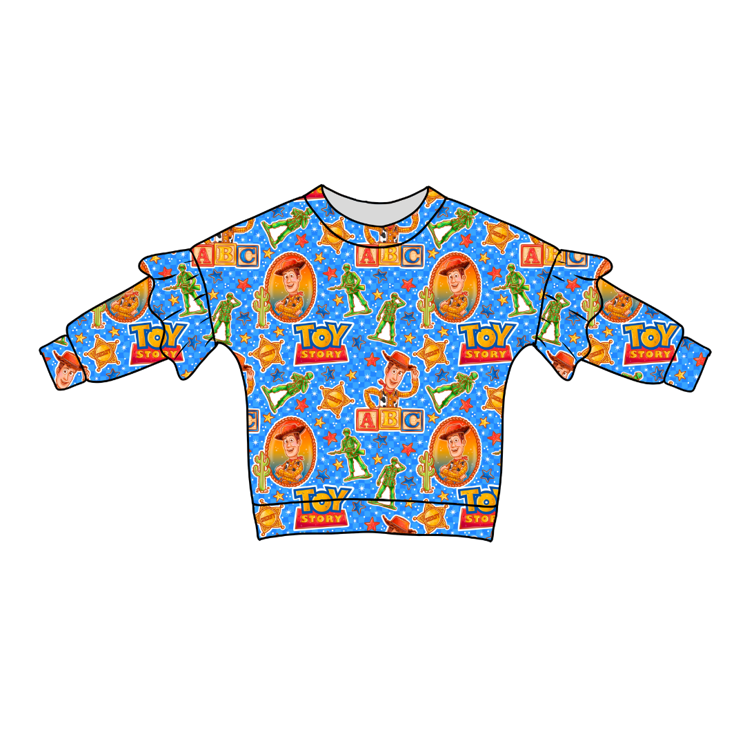 Andy's Toys Lillie Ruffle Sweater Bamboo - PRE ORDER