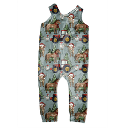 Farmhouse Christmas Oakley Overalls - Knit - Pre Order - Christmas Special