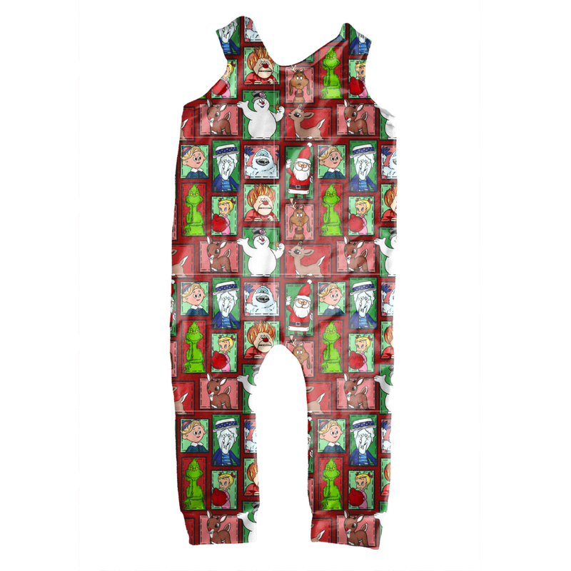 Christmas through the Years Oakley Overalls - Knit - Pre Order - Christmas Special