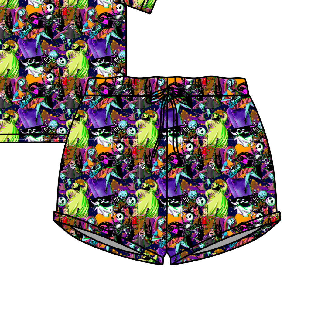 Sandy Claw Jazzy Adult Pajama Bamboo Shorts - Pre Order
