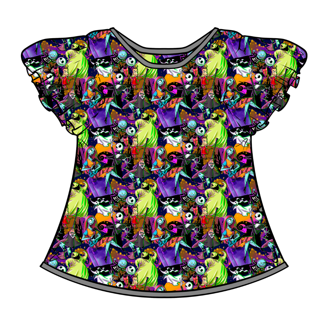 Sandy Claw Moon Short Sleeve Flutter Bamboo Shirt - PRE ORDER