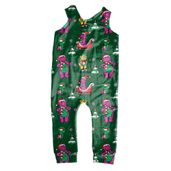 Dino Days of Christmas Oakley Overalls - Knit - Pre Order - Christmas Special