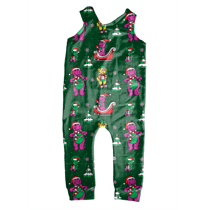 Dino Days of Christmas Oakley Overalls - Knit - Pre Order - Christmas Special