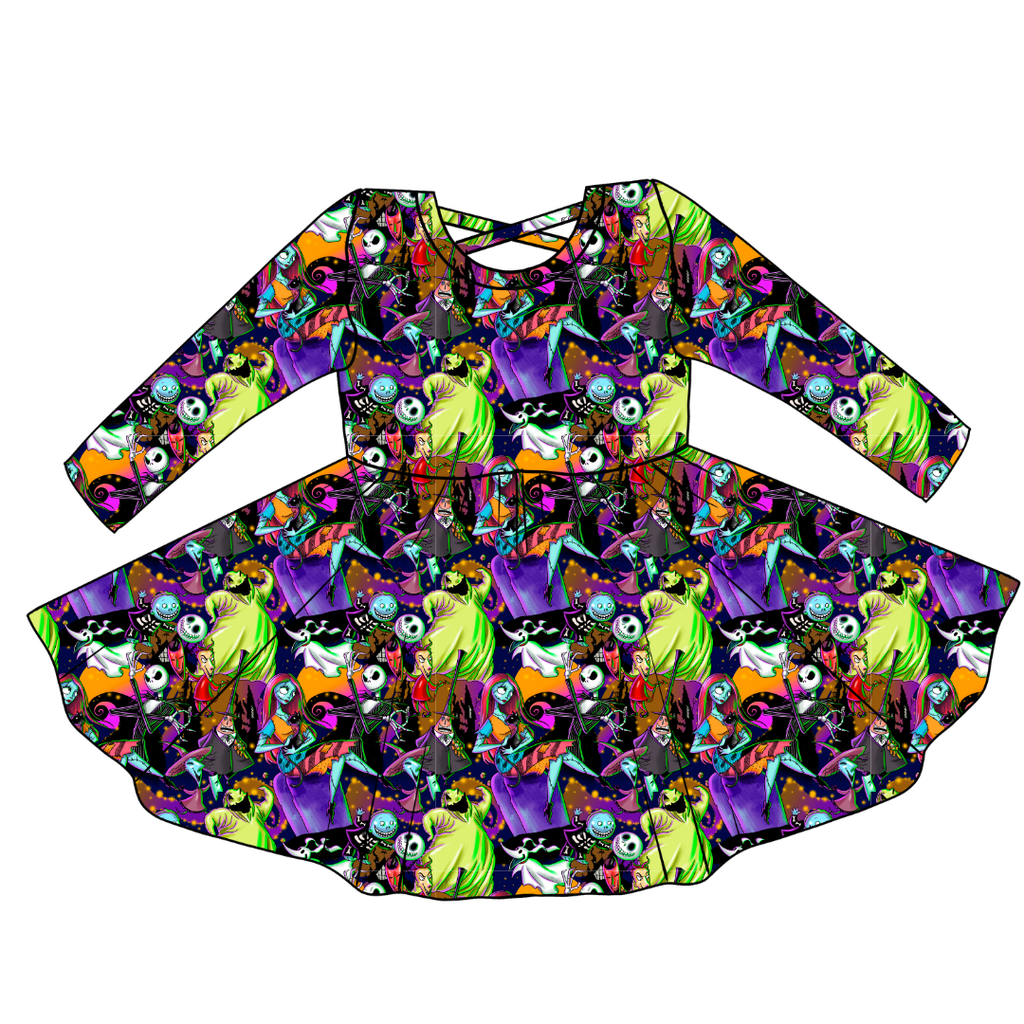 Sandy Claw - Violet Cross Back Long Sleeve Knit - PRE ORDER