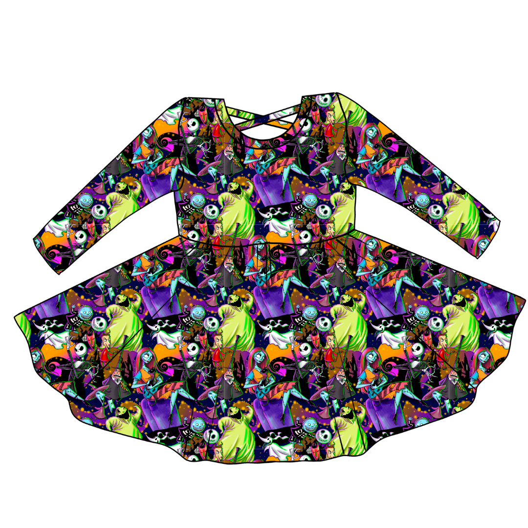 Sandy Claw - Violet Cross Back Long Sleeve Knit - PRE ORDER