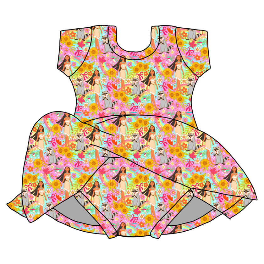 Wild & Free Charming Short Sleeve Skirted Leotard - PRE ORDER