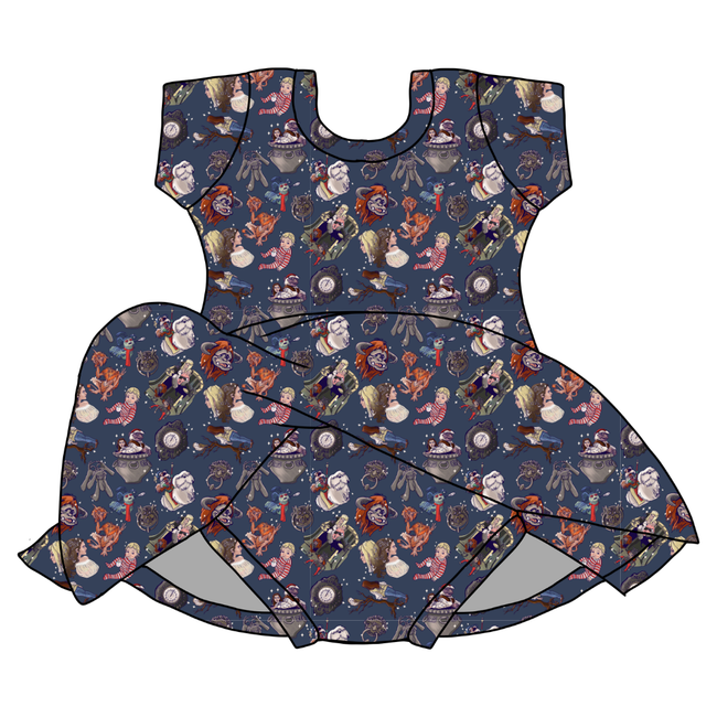 The Babe Chic Short sleeve Skirted Leotard Knit - PRE ORDER