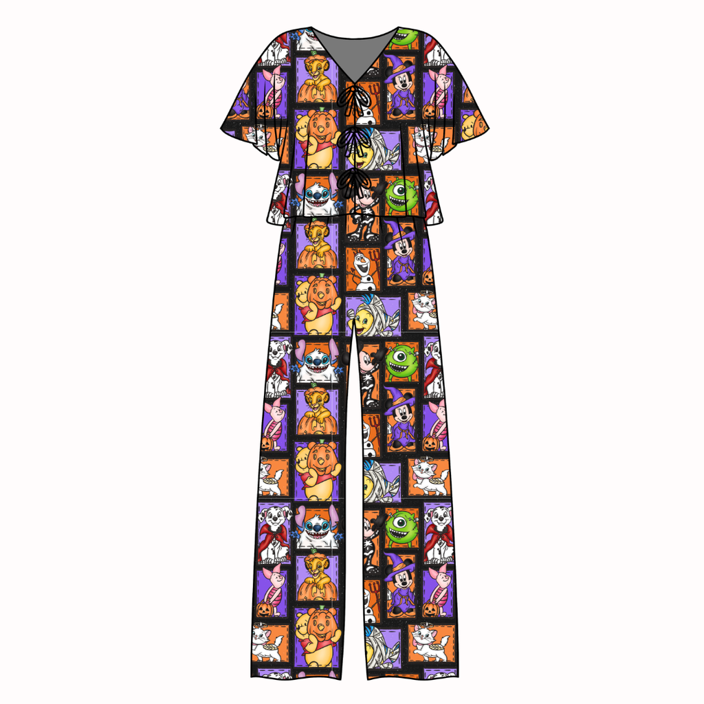 Magical Mashup - Lollipop Women's Front Tie Set Bamboo - Pre Order