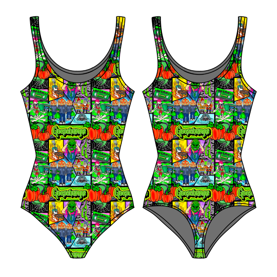 Bedtime Spooks Sapphire Women's Bamboo Leotard - Pre Order
