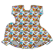 Sweet as Honey Charming Short Sleeve Skirted Leotard - PRE ORDER