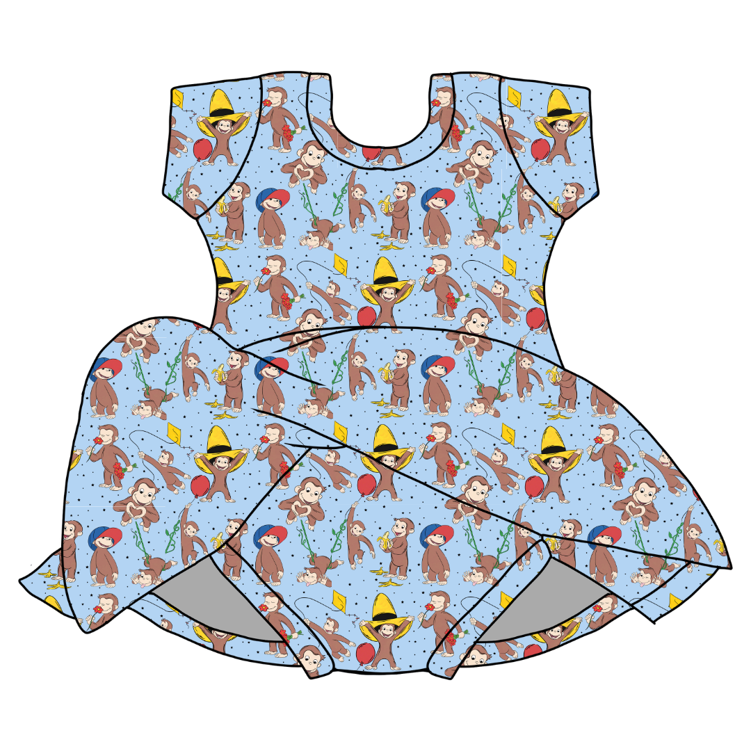 Curious Adventures Charming Short Sleeve Skirted Leotard - PRE ORDER