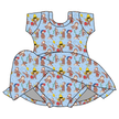 Curious Adventures Charming Short Sleeve Skirted Leotard - PRE ORDER
