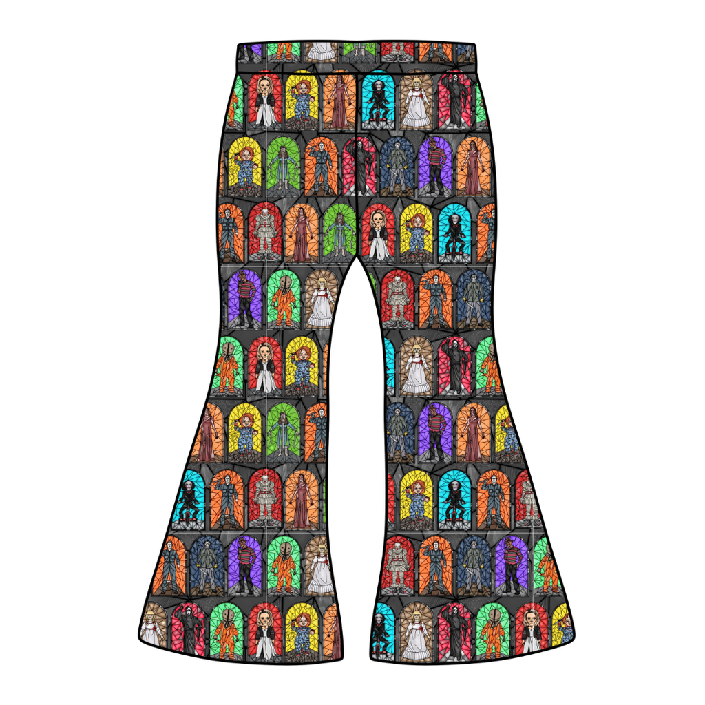 Broken Glass Mod Adult Flare Bamboo Pants - Pre Order