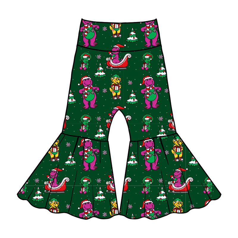Dino Days of Christmas Mirage Bellbottoms - Knit - Pre Order - Christmas Special