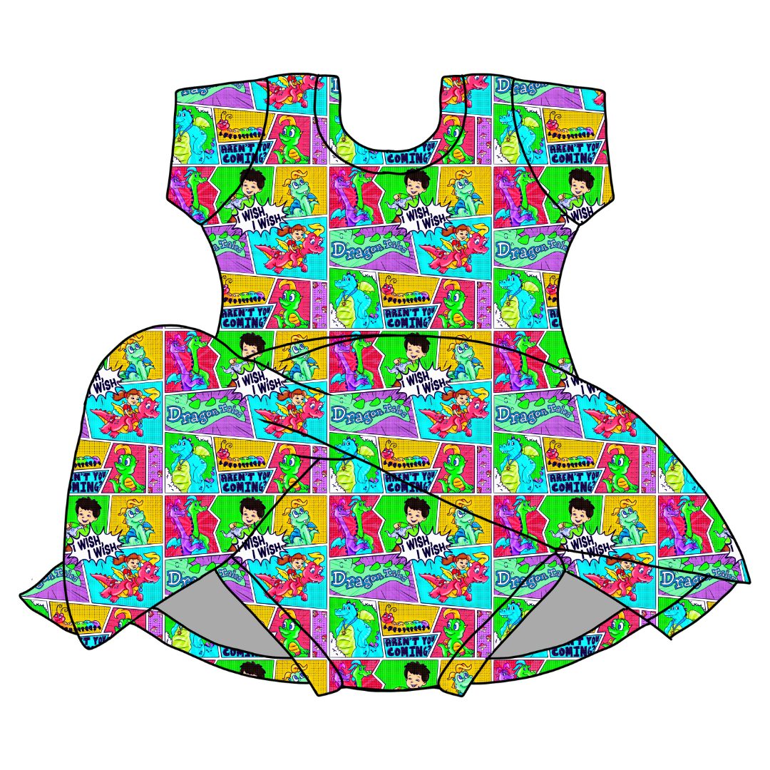 Dragon Dreams Charming Short Sleeve Skirted Leotard - PRE ORDER