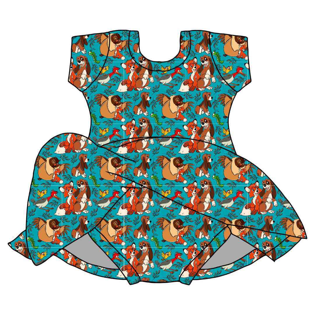Friends Forever Charming Short Sleeve Skirted Leotard - PRE ORDER