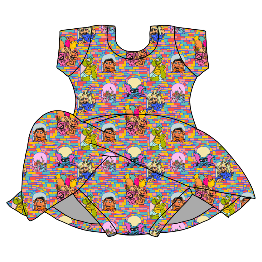 Sunny Side Friends Chic Short sleeve Skirted Leotard Knit - PRE ORDER