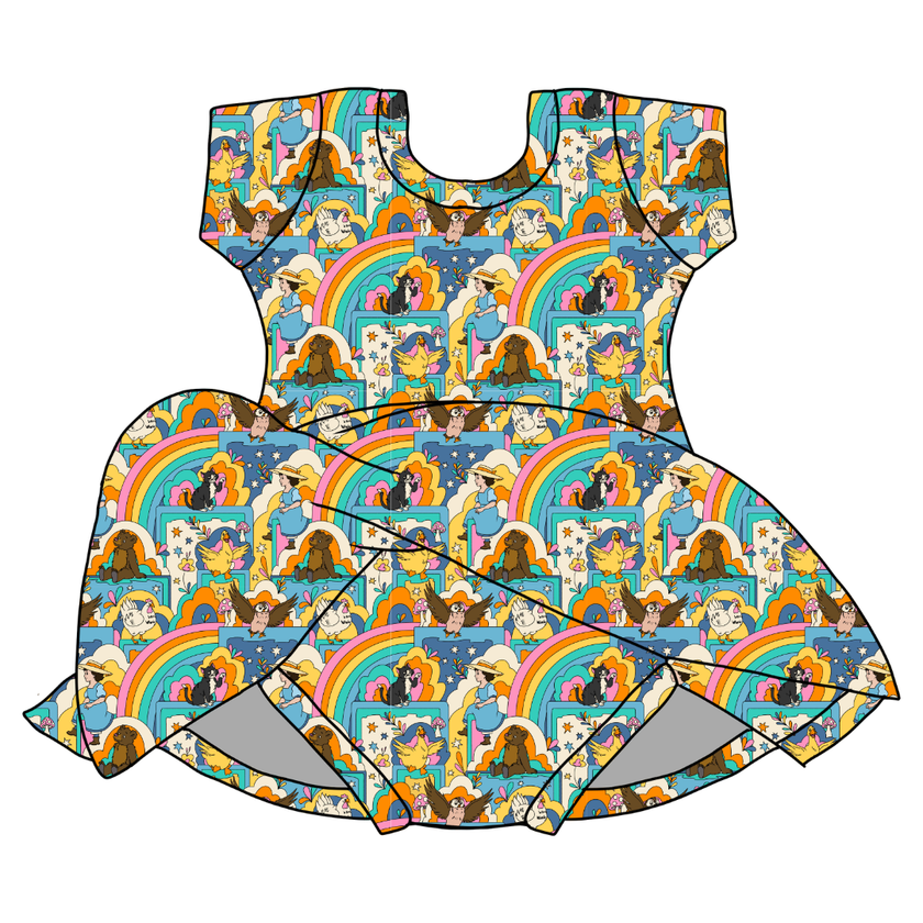 Painted Skys Chic Short sleeve Skirted Leotard Knit - PRE ORDER