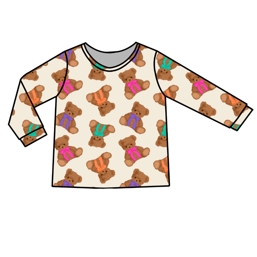 Cuddle Cuties - Ruby Long Sleeve Bamboo Shirt - Pre Order