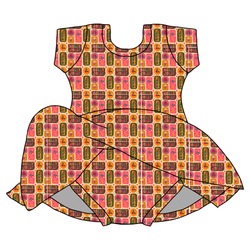 Holly Jolly Holiday Charming Short Sleeve Skirted Leotard  - Bamboo - Pre Order - Christmas Special