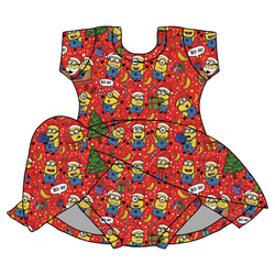 Holiday Shenanigans Charming Short Sleeve Skirted Leotard  - Bamboo - Pre Order - Christmas Special