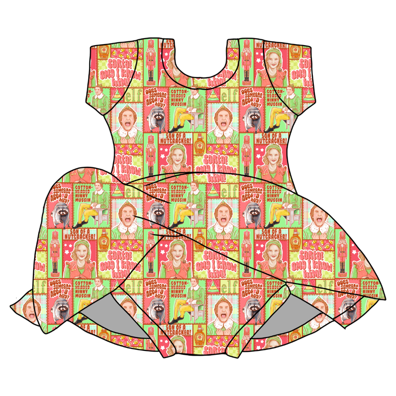 Someone Needs a Hug Chic Short Sleeve Skirted Leo - Knit - Pre Order - Christmas Special